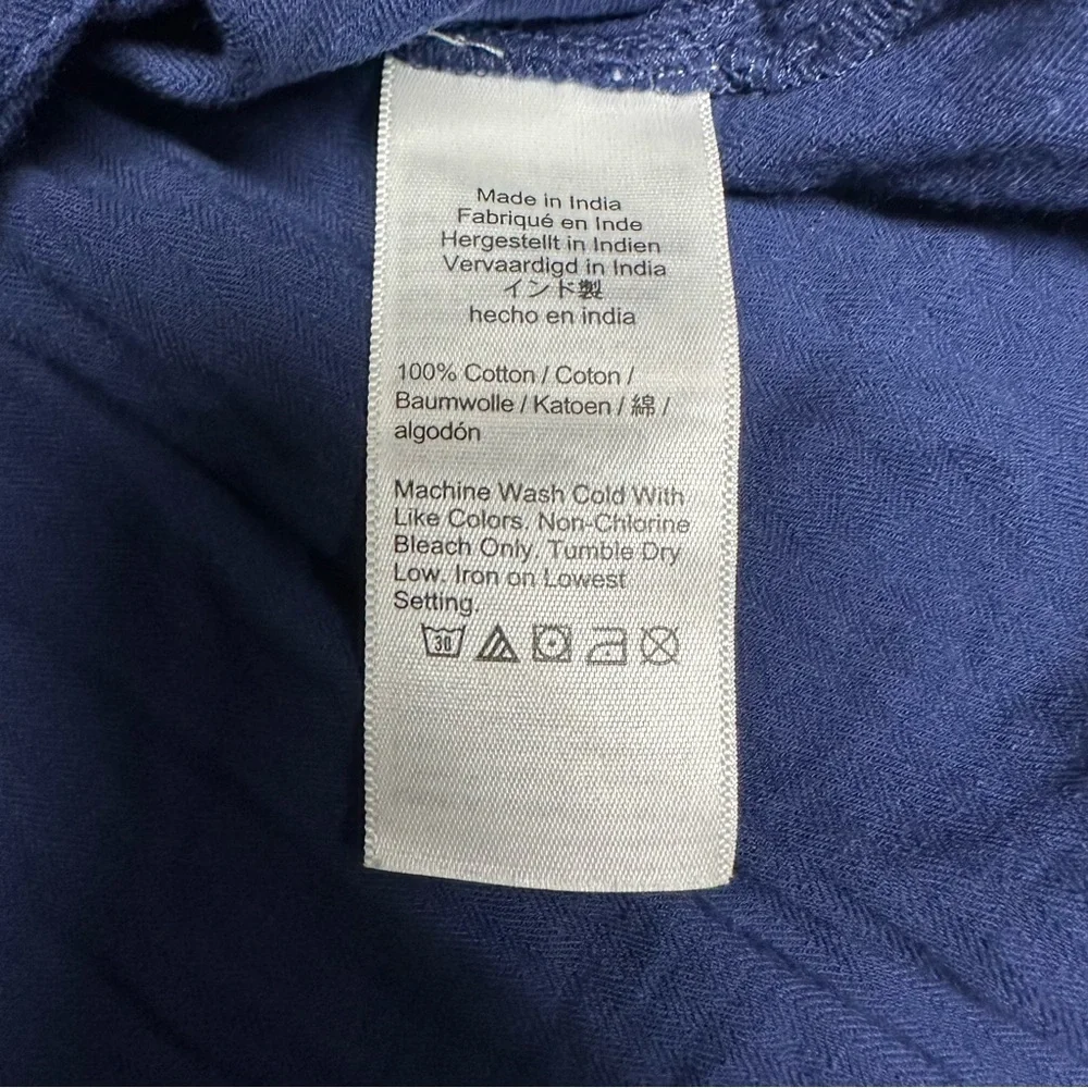 J. Crew women’s Deep Blue Casual Button-Down Shirt/pants set Sz XXS/Xs nwt over